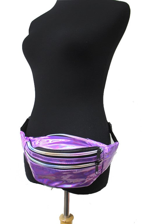 over size large purple fanny pack