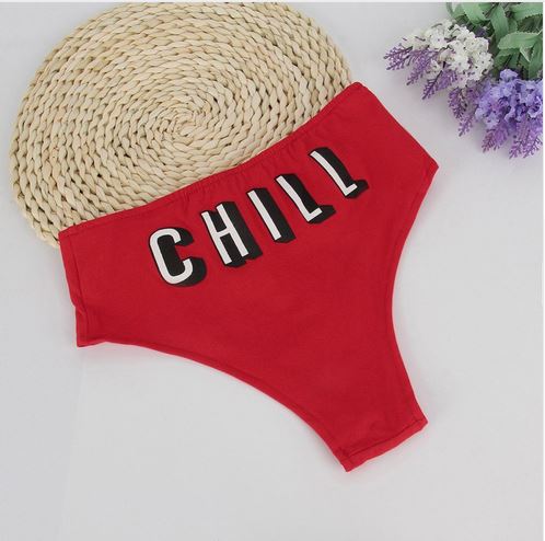 Red Netflix and Chill High waist shorts