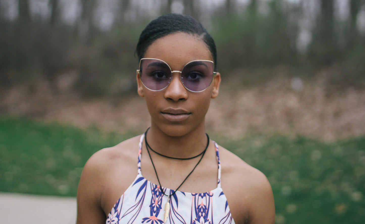 purple cat eye sunglasses