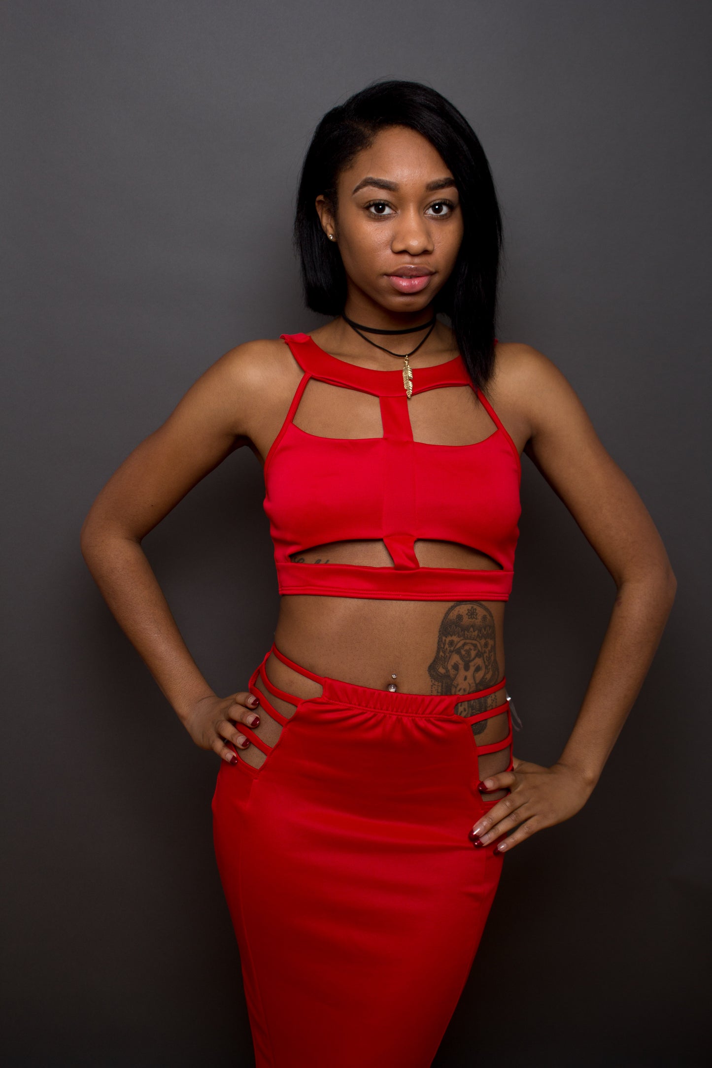 cheap red and gold sexy two 2 piece