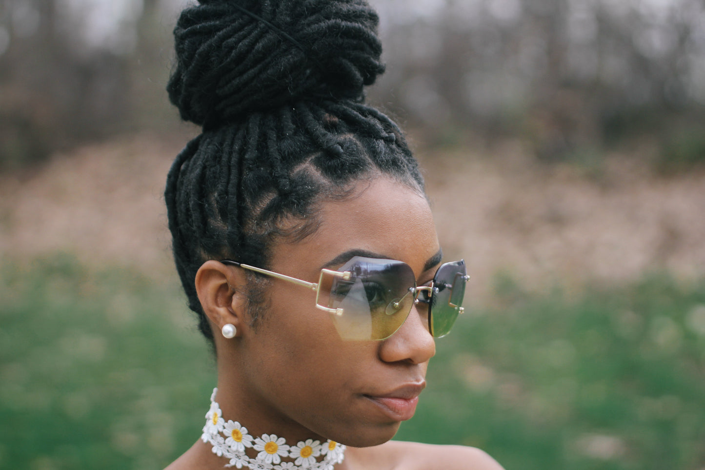 Blue ombre retro shades