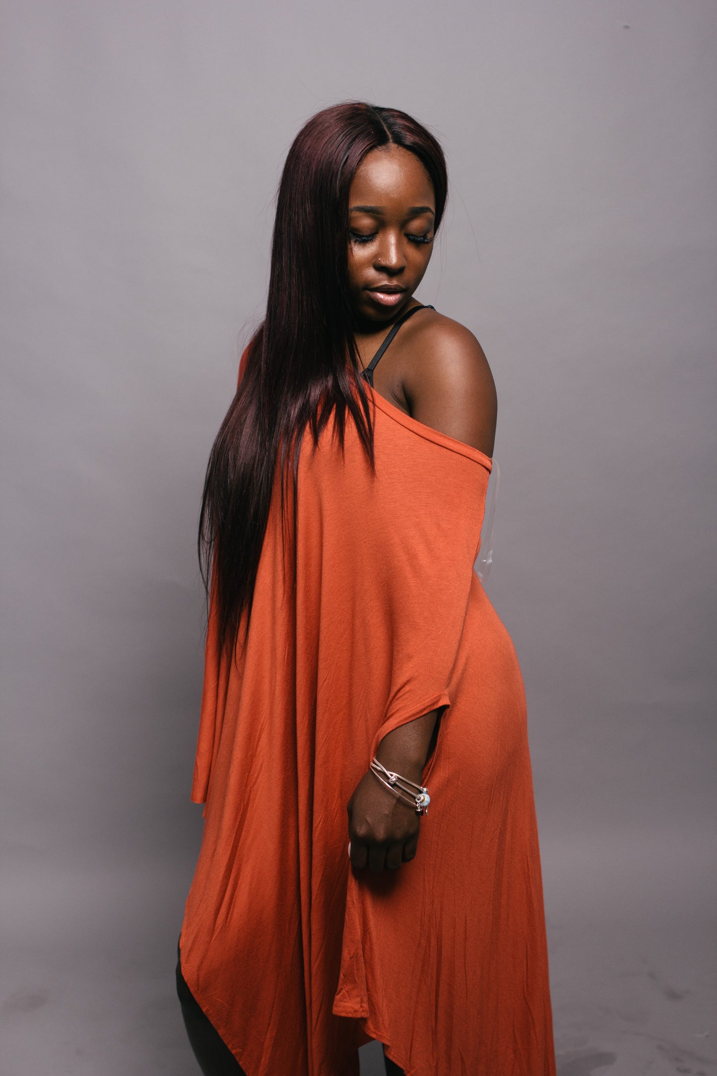 Affordable Off the Shoulder Shirt Dress