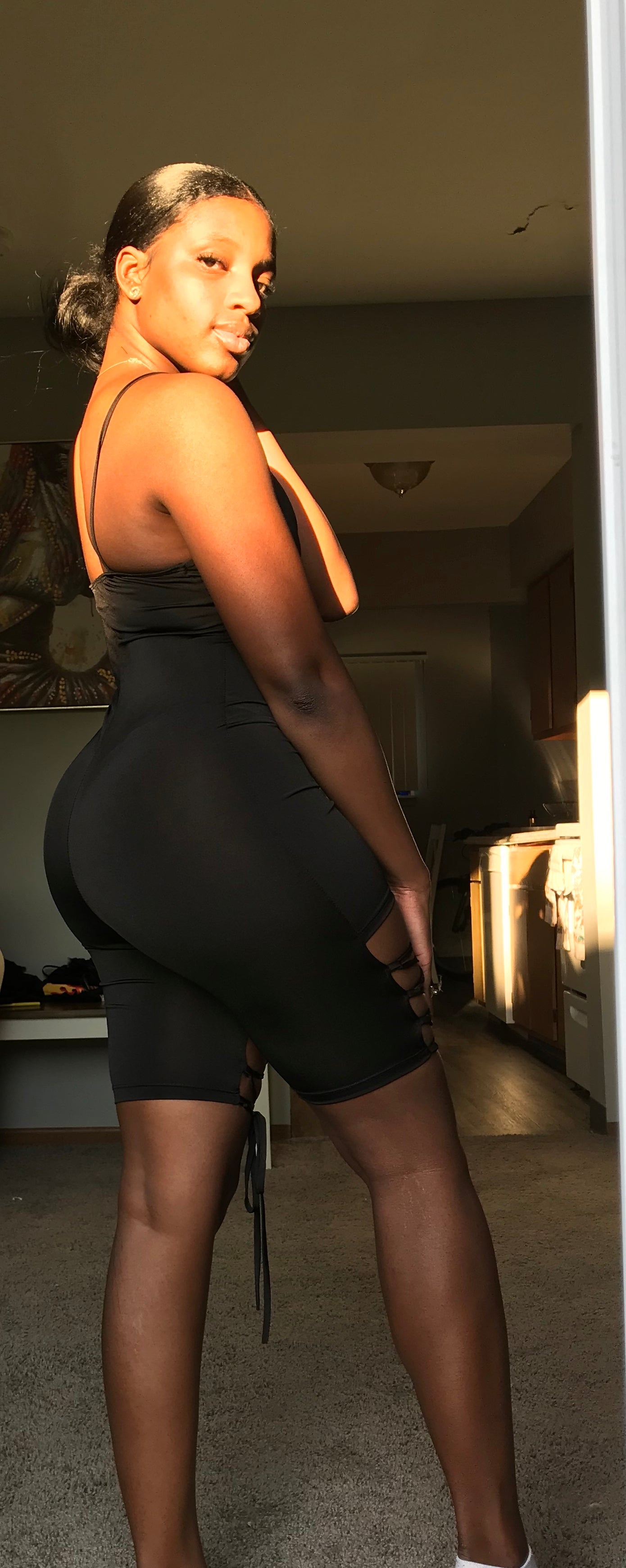 Black Spaghetti Strap Jumpsuit