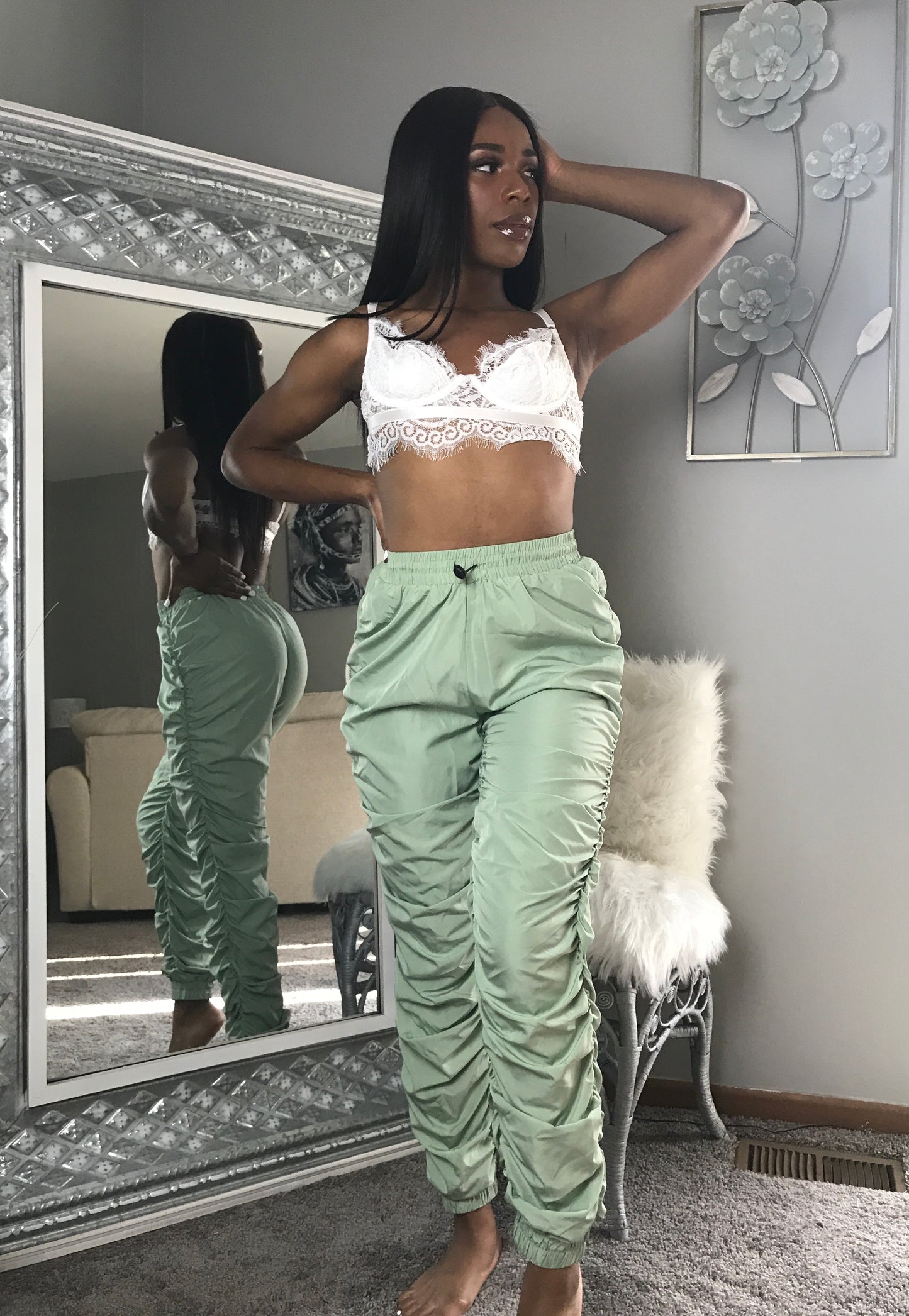White Lace Bralette with Underwire