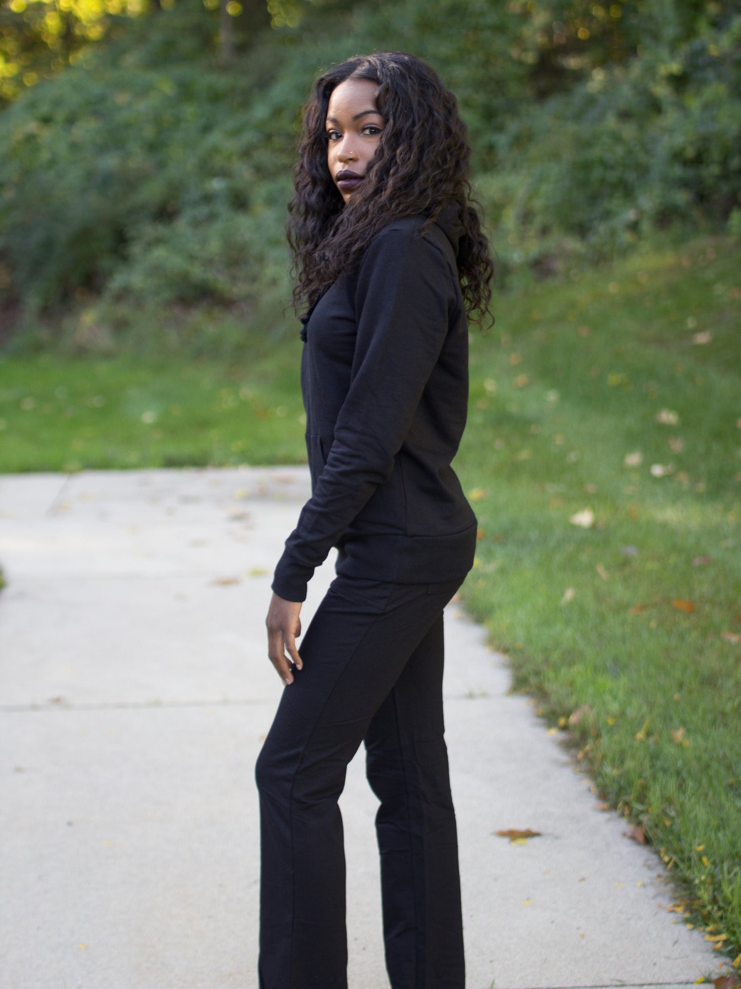 Black Affordable Trendy Jogging Suit Set