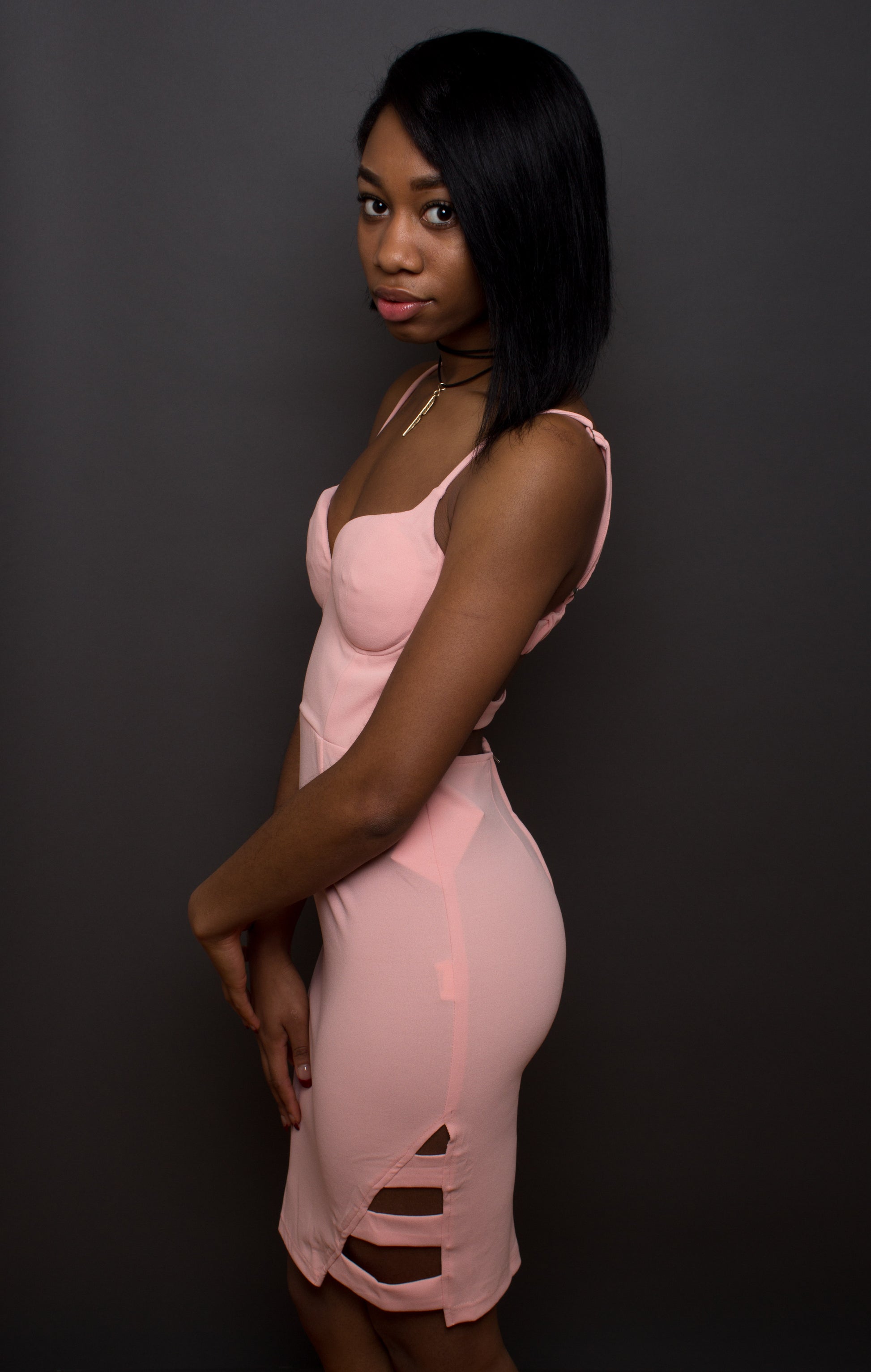Cheap pink boutique dress