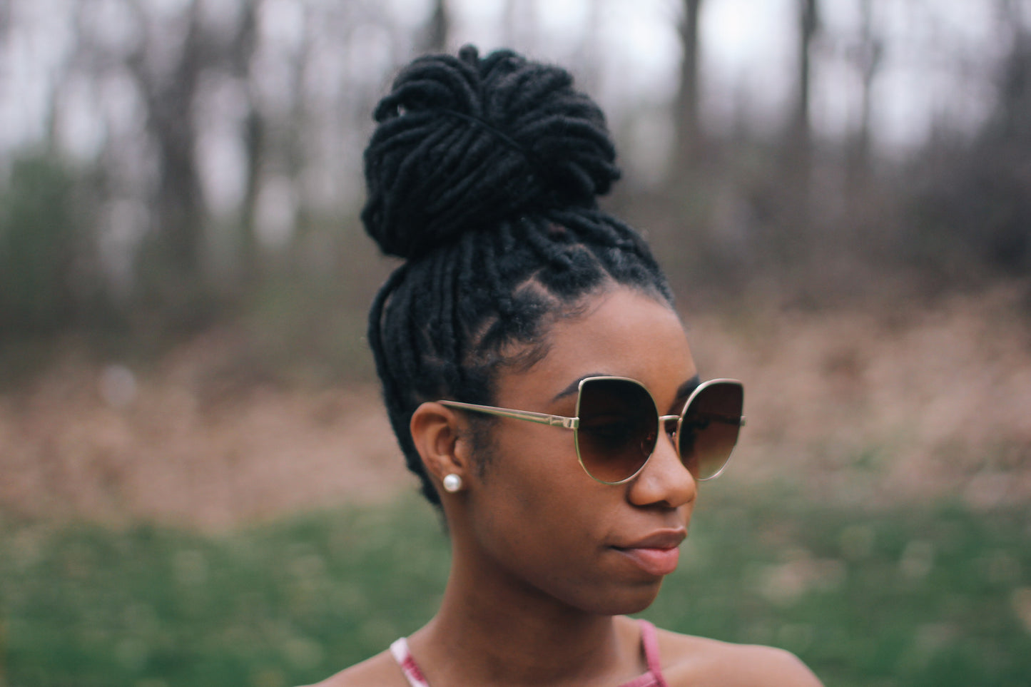 black and gold cat eye sunglasses