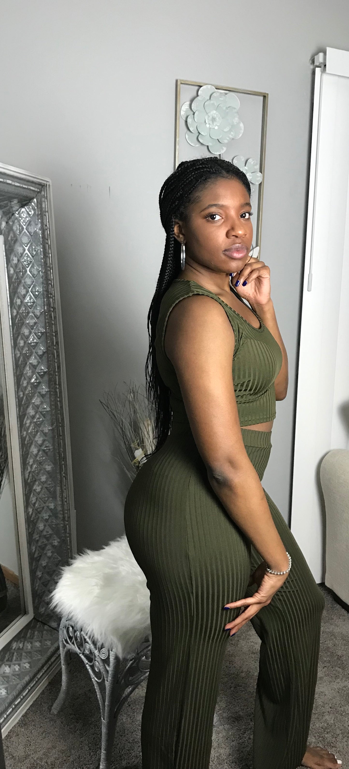 ribbed jogging suit