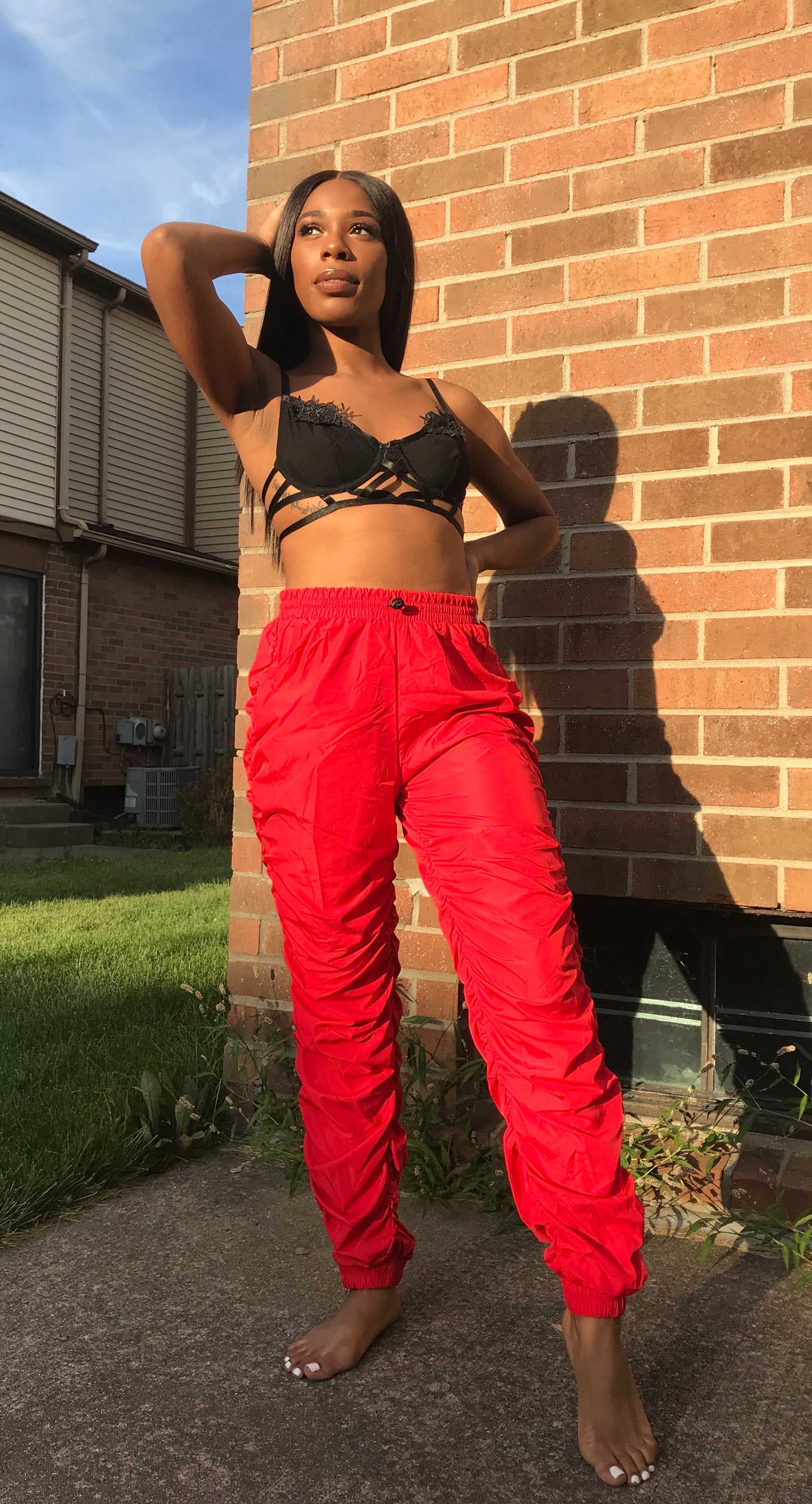 Red Mc hammer pants
