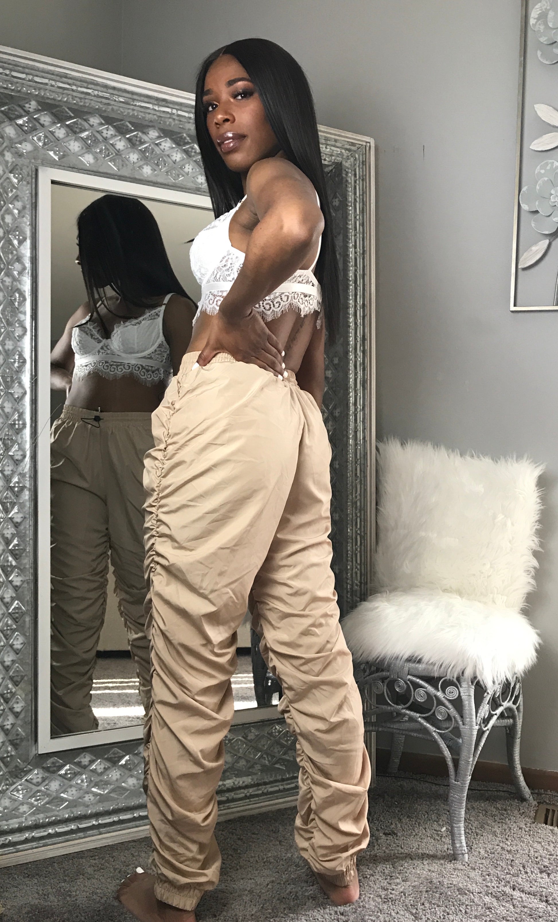 White Lace Bralette with Underwire