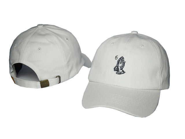 White 6 Six God Gray Snapback Fitted Hat