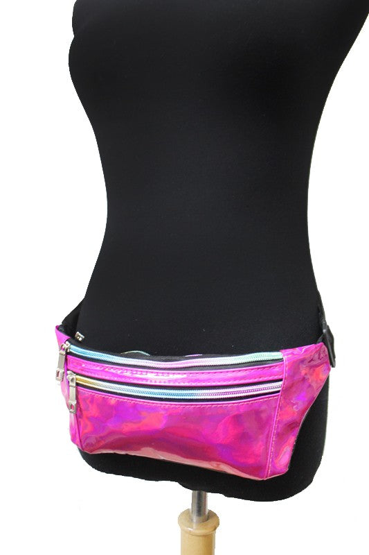 Holographic Retro pink Fanny Pack