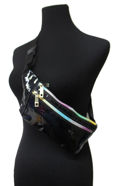 Black Holographic Fanny Pack