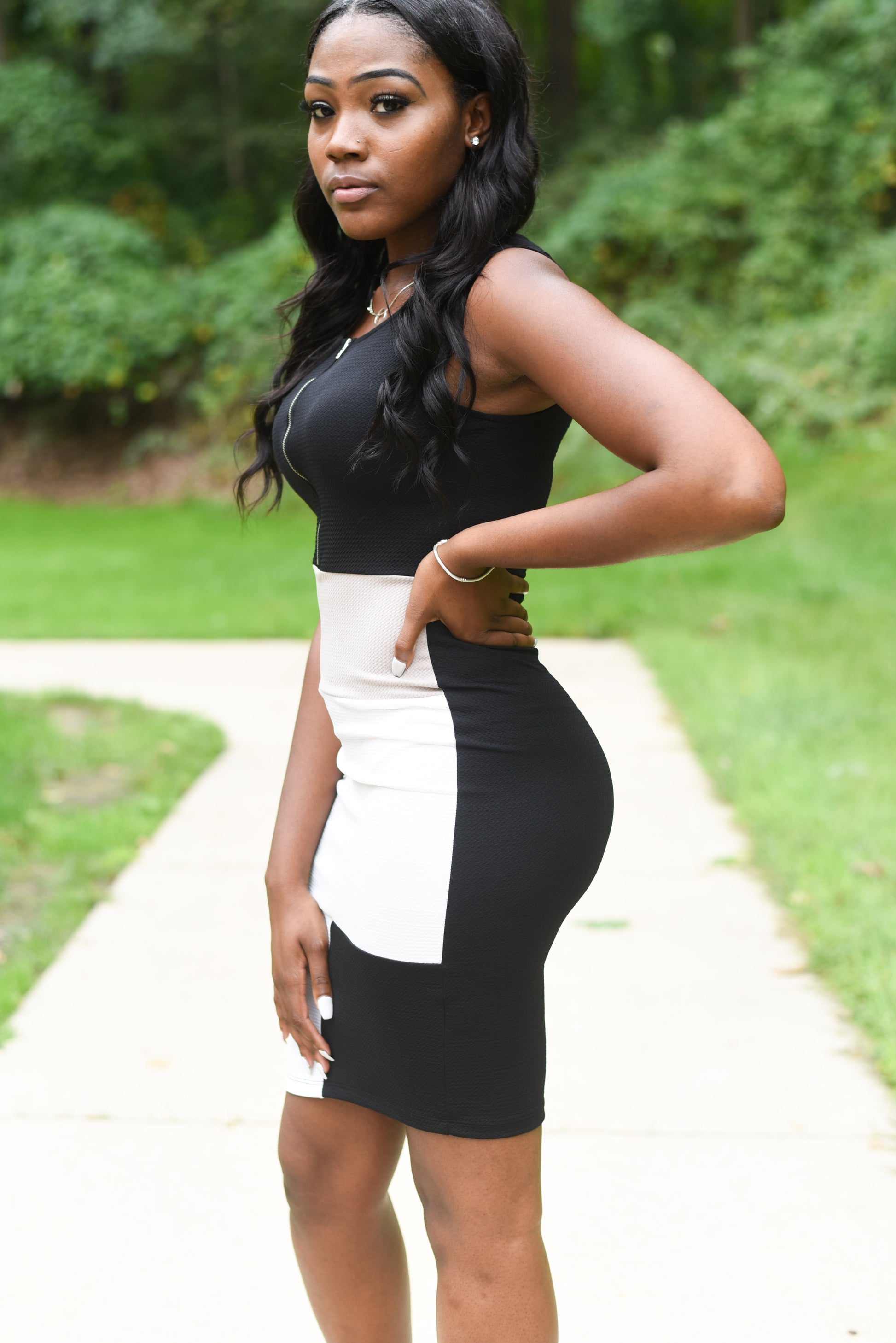 Black and Tan Interview Work Dress The Diamond Boutique Black and Tan Interview Work Dress The Diamond Boutique