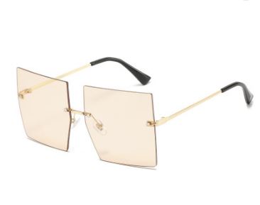 oversized champagne colored shades