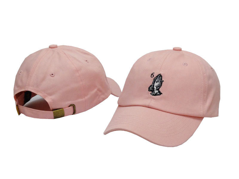 Pink Blush 6 Six God Gray Snapback Fitted Hat