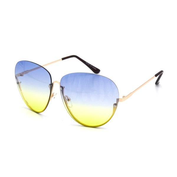 oversized flat top sunglasses